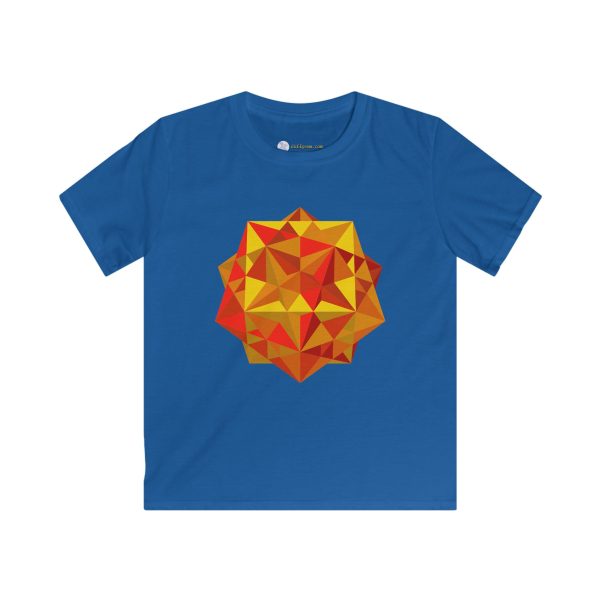 Kids Softstyle Tee: Five Cubes Autumn - Image 5
