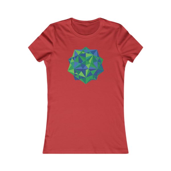 Women's Favorite Tee: Five Cubes Summer - Image 5