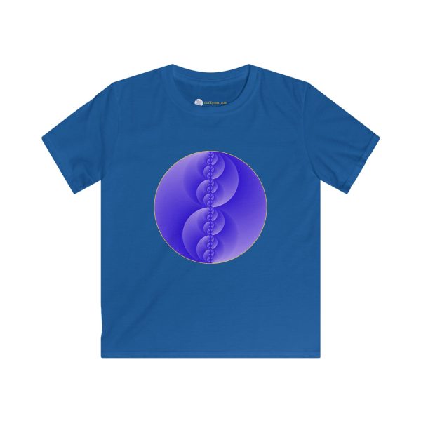 Kids Softstyle Tee: Binary Medallion Cirrus - Image 5