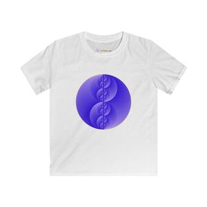 Kids Softstyle Tee: Binary Medallion Cirrus