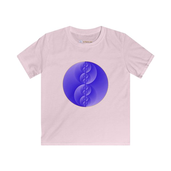 Kids Softstyle Tee: Binary Medallion Cirrus - Image 6