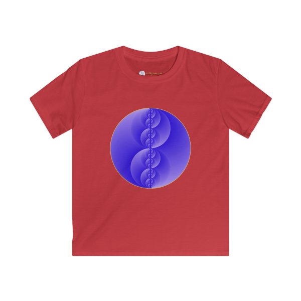 Kids Softstyle Tee: Binary Medallion Cirrus - Image 7