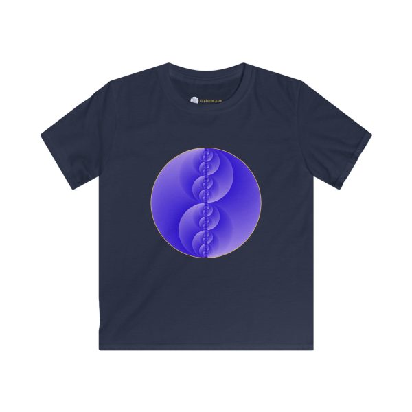Kids Softstyle Tee: Binary Medallion Cirrus - Image 9