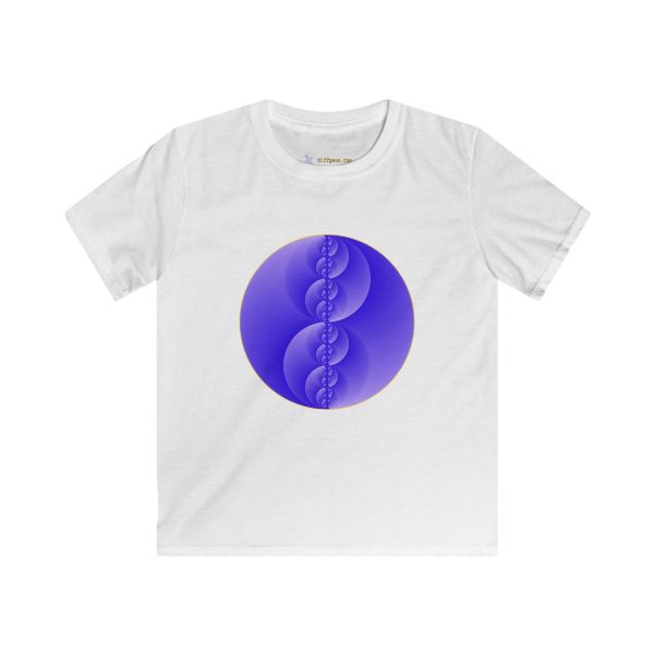 Kids Softstyle Tee: Binary Medallion Cirrus