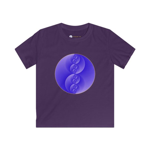 Kids Softstyle Tee: Binary Medallion Cirrus - Image 10