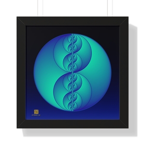Framed Poster: Binary Medallion Phosphor