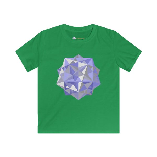 Kids Softstyle Tee: Five Cubes Winter - Image 3
