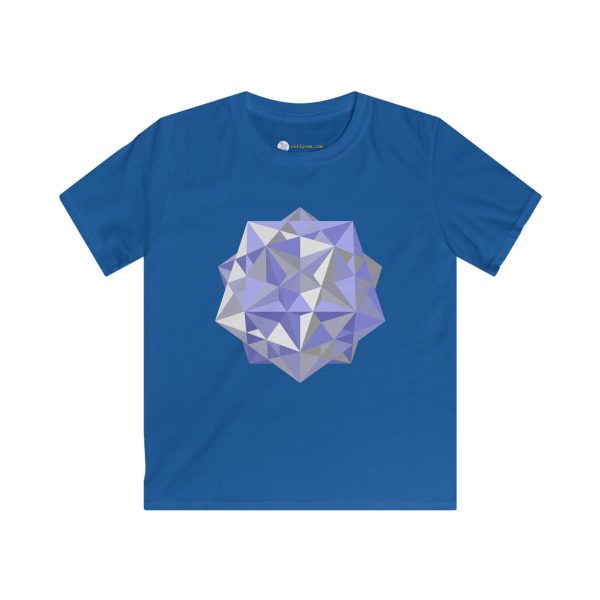 Kids Softstyle Tee: Five Cubes Winter - Image 5