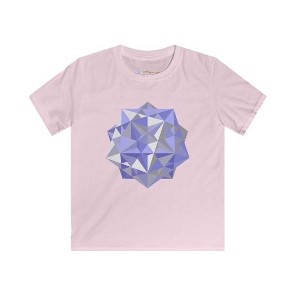 Kids Softstyle Tee: Five Cubes Winter - Image 6