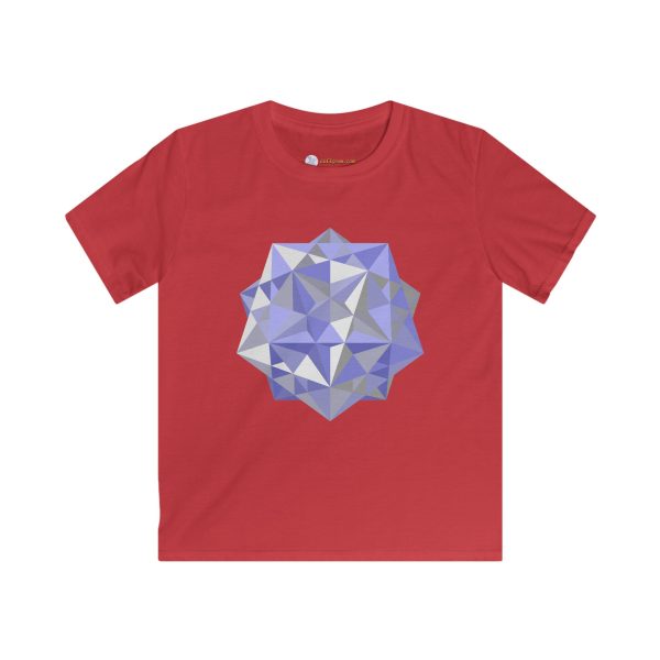 Kids Softstyle Tee: Five Cubes Winter - Image 7