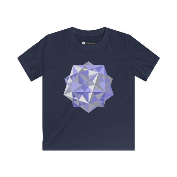 Kids Softstyle Tee: Five Cubes Winter - Image 9
