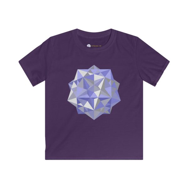 Kids Softstyle Tee: Five Cubes Winter - Image 10