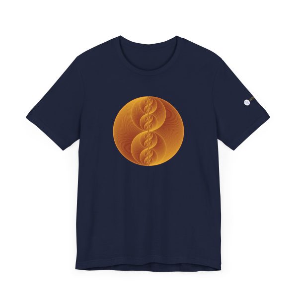 Unisex Tee: Binary Medallion Gold - Image 9