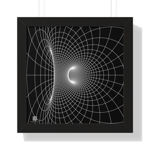 Framed Poster: Parabolic Cyclide White
