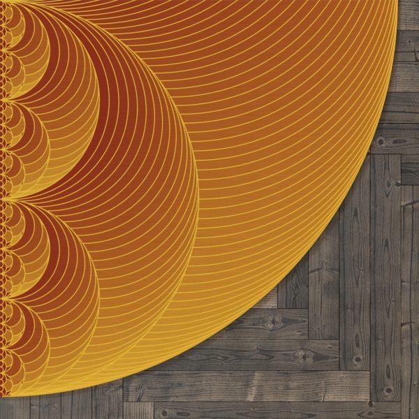Rug: Binary Medallion Gold - Image 3
