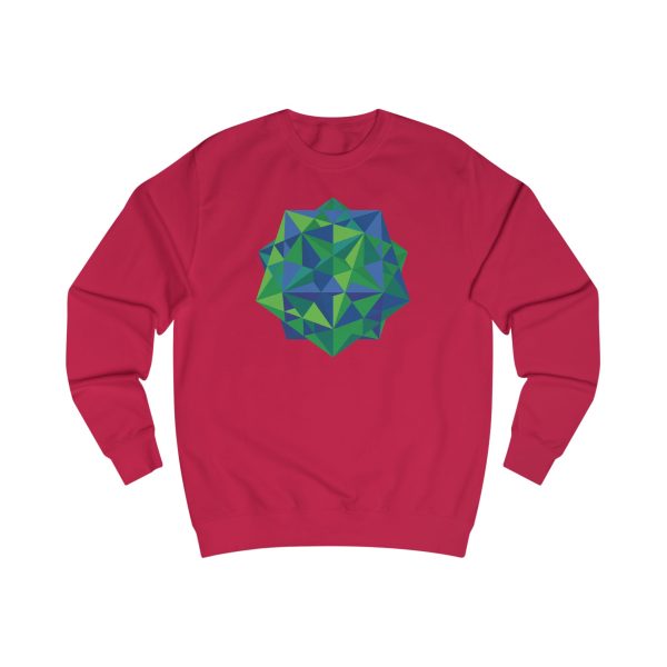 Unisex Sweatshirt: Five Cubes Summer - Image 5