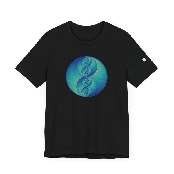 Unisex Tee: Binary Medallion Phosphor - Image 8
