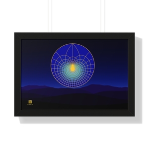 Framed Poster: Lotus Moonlight