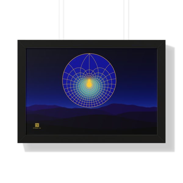 Framed Poster: Lotus Moonlight