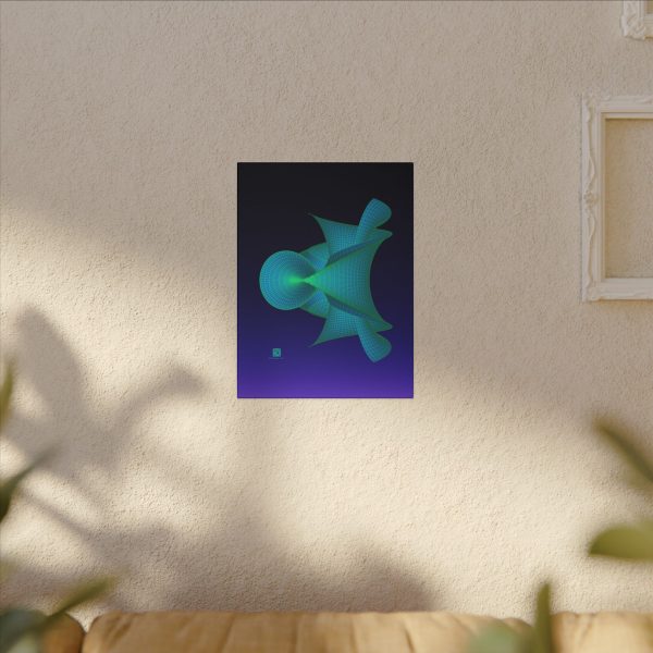 Canvas: Hyperbolic Surface Aqua - Image 2