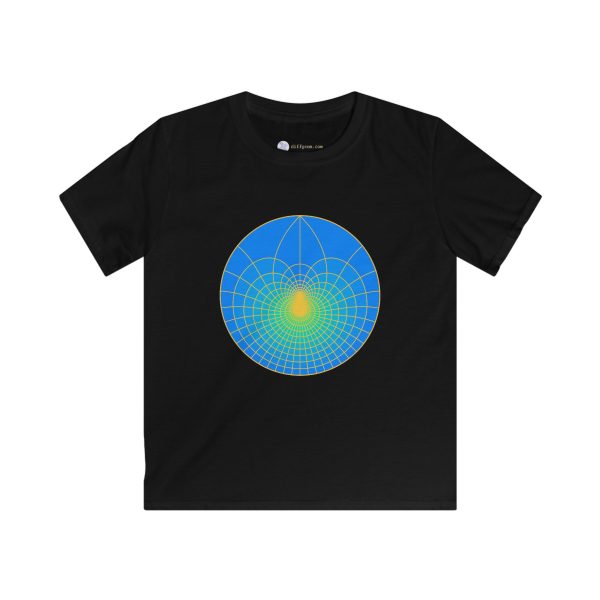 Kids Softstyle Tee: Lotus Sky - Image 8