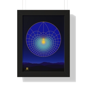 Framed Poster: Lotus Moonlight