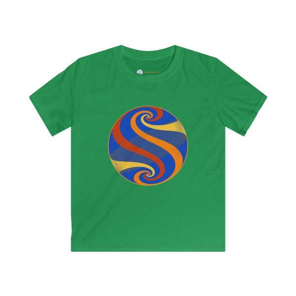 Kids Softstyle Tee: Swirl Autumn - Image 3