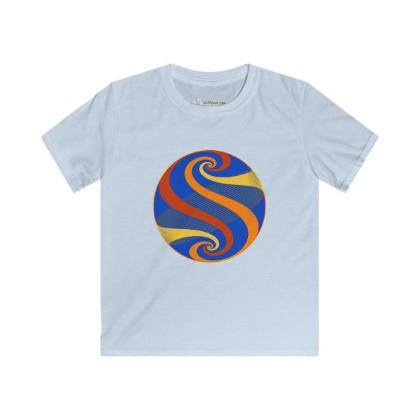Kids Softstyle Tee: Swirl Autumn - Image 4