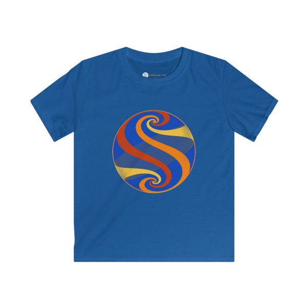 Kids Softstyle Tee: Swirl Autumn - Image 5