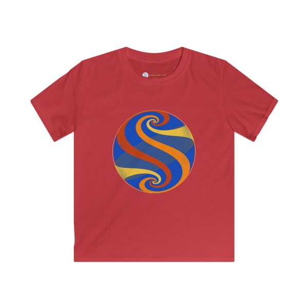 Kids Softstyle Tee: Swirl Autumn - Image 7