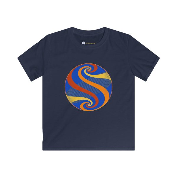 Kids Softstyle Tee: Swirl Autumn - Image 9