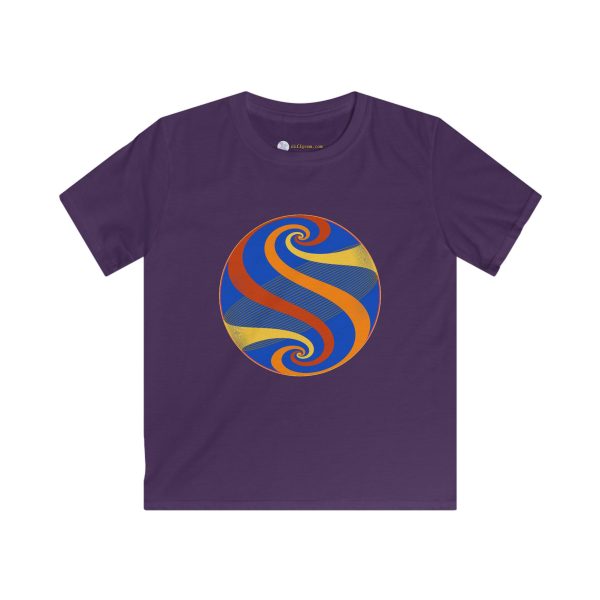 Kids Softstyle Tee: Swirl Autumn - Image 10