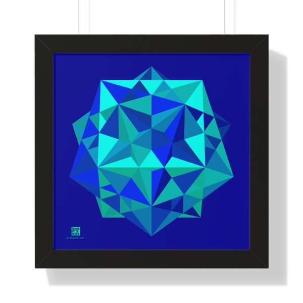 Framed Poster: Five Cubes Ocean