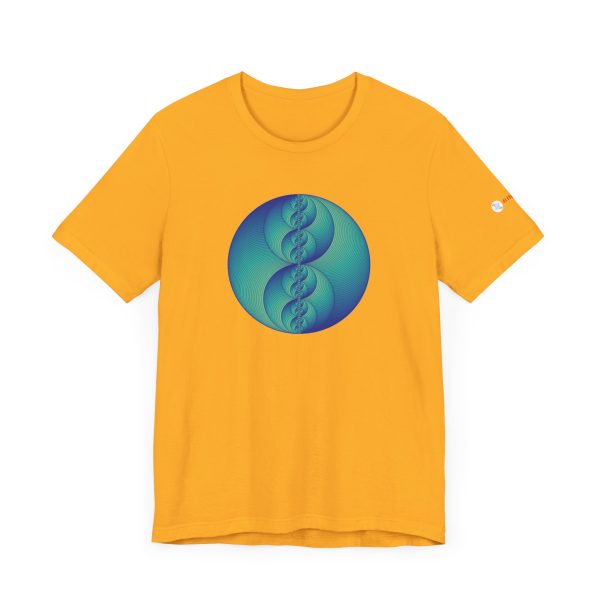 Unisex Tee: Binary Medallion Phosphor - Image 3