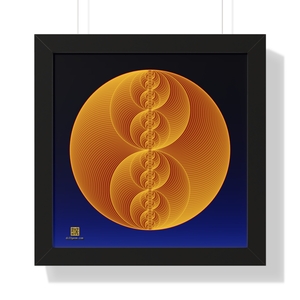 Framed Poster: Binary Medallion Gold