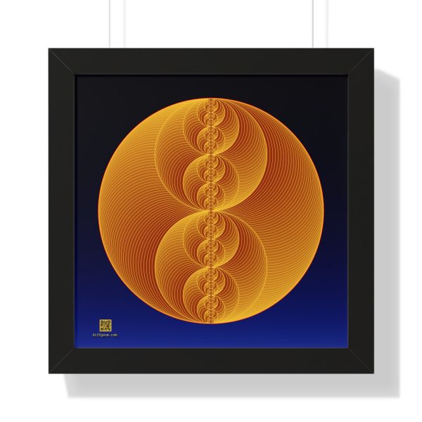 Framed Poster: Binary Medallion Gold