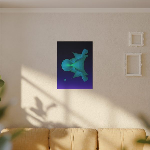 Canvas: Hyperbolic Surface Aqua - Image 6