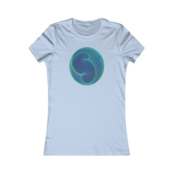 Women's Favorite Tee: Ellipsoid Geodesics Phosphor - Image 4