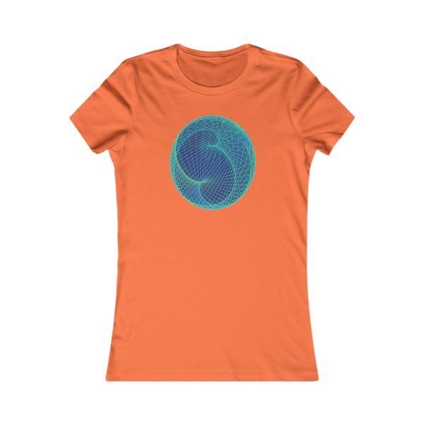 Women's Favorite Tee: Ellipsoid Geodesics Phosphor - Image 6