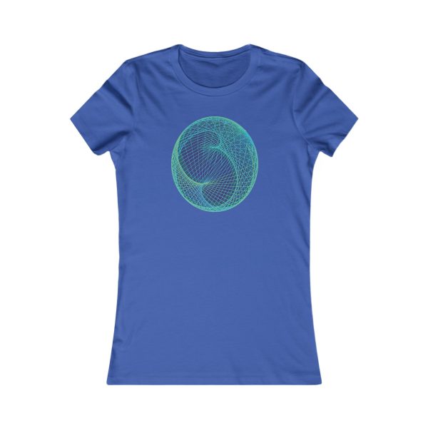 Women's Favorite Tee: Ellipsoid Geodesics Phosphor - Image 8