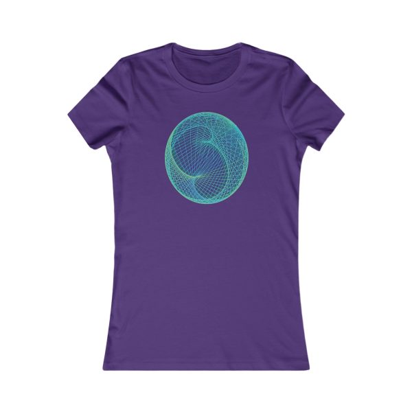 Women's Favorite Tee: Ellipsoid Geodesics Phosphor - Image 10