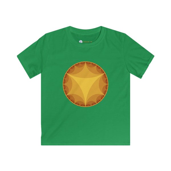 Kids Softstyle Tee: Ideal Triangles Warm - Image 3