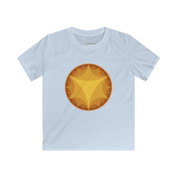 Kids Softstyle Tee: Ideal Triangles Warm - Image 4