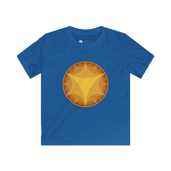 Kids Softstyle Tee: Ideal Triangles Warm - Image 5