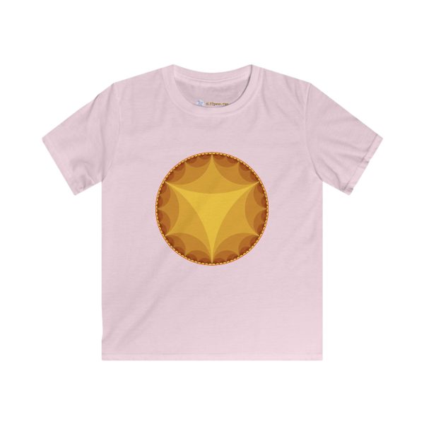 Kids Softstyle Tee: Ideal Triangles Warm - Image 6