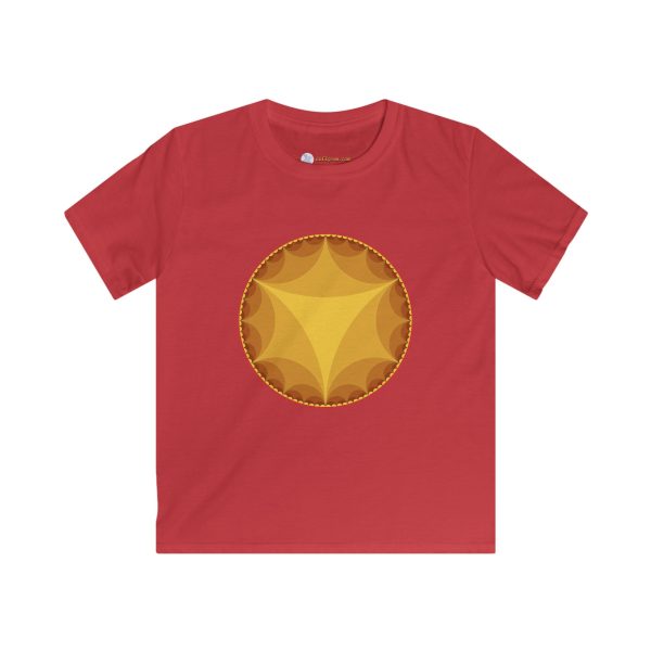 Kids Softstyle Tee: Ideal Triangles Warm - Image 7