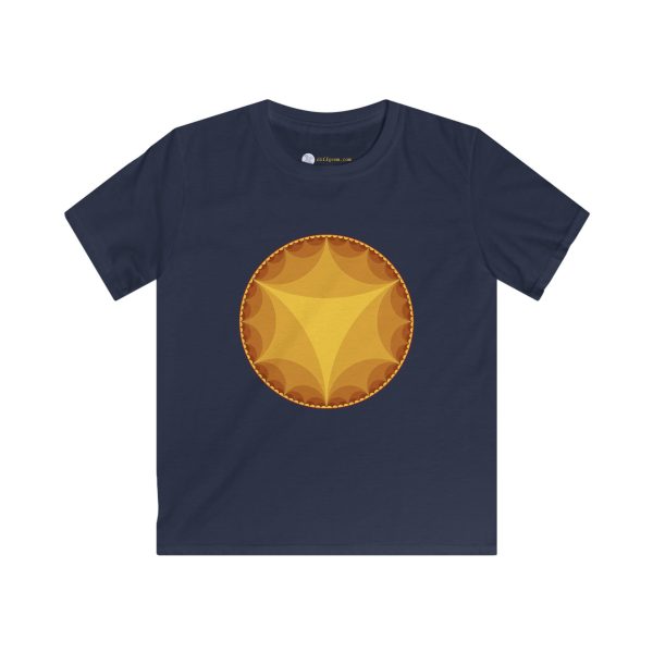 Kids Softstyle Tee: Ideal Triangles Warm - Image 9