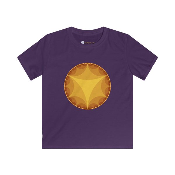 Kids Softstyle Tee: Ideal Triangles Warm - Image 10