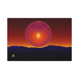 Large Canvas (1.25in): Lotus Sunset