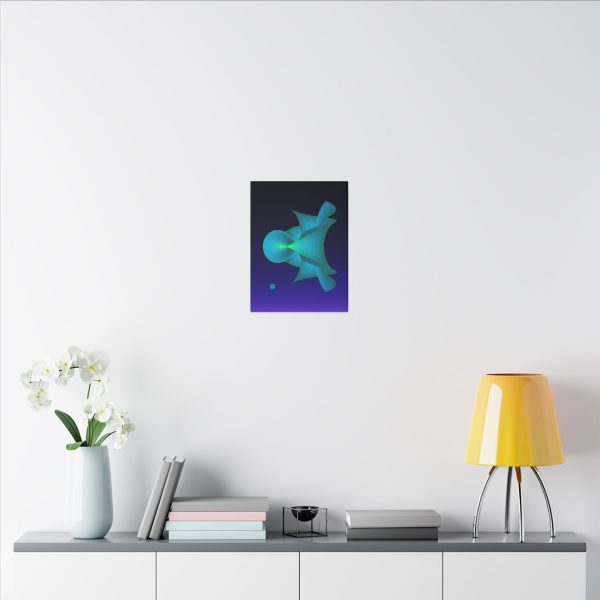 Canvas: Hyperbolic Surface Aqua - Image 3